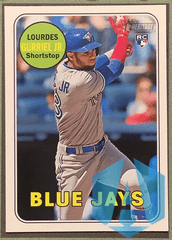 2018 Topps Heritage High Action #684 Lourdes Gurriel Jr SP/Short Print Blue Jays